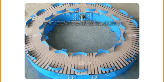 Curve Flex 1873 Roller Chain Snap on Plate Top Chain Conveyor