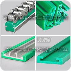 Plastic Chain Track Profiles Roller Chain UHMW PE Wear Strip Slat Chain Liner Guide