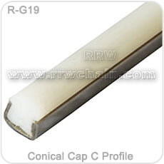 Conical Cap Clamp Guide Rail Profiles Bottle Neck Clip UHMW PE Chain Tracks